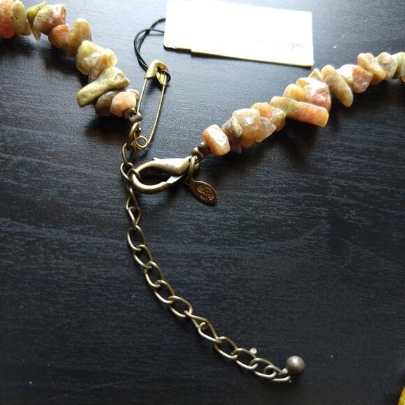 Premier Designs Spice It Up Natural Stones Necklace NWT Princess length - Picture 5 of 11